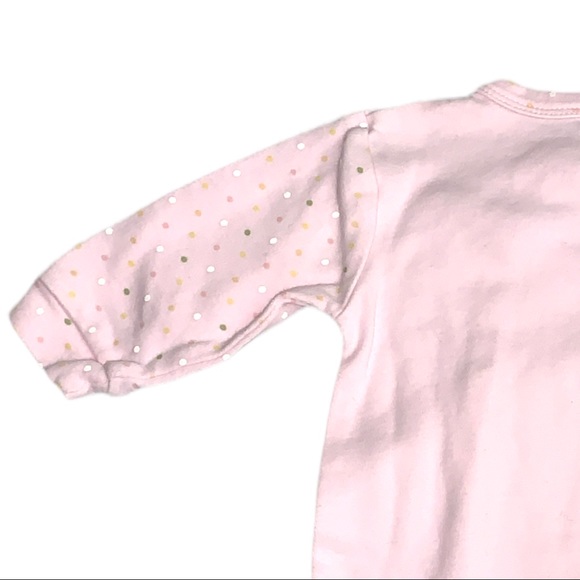 Sam McBratney Guess How Much I love You Pink Polka Dot Bunny Baby Footie 3M - Picture 4 of 6